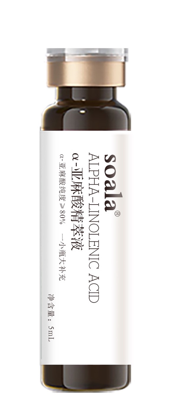 SOALA α-亚麻酸精萃液 5 mL 独立小瓶正面包装